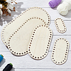 ANATTASOUL 5Pcs 5 Styles Wood Sheets WOOD-AN0001-01B-7