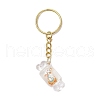 Transparent Resin Pendants Keychain KEYC-JKC01220-4