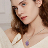 BENECREAT 1Pc 925 Sterling Silver Blank Pendant Cabochon Settings STER-BC0002-44P-6