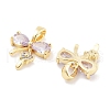 Brass Micro Pave Cubic Zirconia Pendants KK-P271-06G-A-2