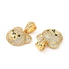 Brass Micro Pave Cubic Zirconia Pendant KK-H441-01C-G-3