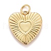 Rack Plating Real 18K Gold Plated Brass Pendants KK-E260-01G-M-2