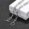 Non-Tarnish Unisex 304 Stainless Steel Figaro Chain Necklaces NJEW-H215-03P-3