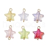 Transparent Acrylic Star Connector Charms PALLOY-JF03548-1