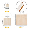   110Pcs 3 Style Unfinished Wood Cutouts WOOD-PH0002-25-2