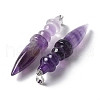Natural Amethyst Pendants G-C187-02D-2