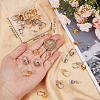 Beebeecraft 40Pcs 2 Colors 304 Stainless Steel Leverback Earring Settings STAS-BBC0003-73-3
