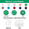 SUNNYCLUE 200Pcs DIY Natural & Dyed Malaysia Jade Beaded Stretch Bracelet Making Kits DIY-SC0014-77-2