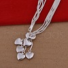 Brass Heart Charm Multilayer Necklaces & Bracelets Sets FS-WG16E6A-01-3