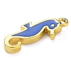Rack Plating Brass Enamel Pendants KK-G515-11G-3