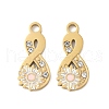 304 Stainless Steel Enamel Pendants STAS-R168-05G-1