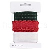 9 Yards 3 Styles Christmas Theme Polyester & Polycotton Ribbons Sets SRIB-A015-01A-06-4