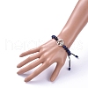 Unisex Adjustable Natural Lapis Lazuli Braided Bead Bracelets BJEW-JB05138-04-5