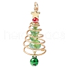 Brass & Glass Pendants PALLOY-JF02991-01-1