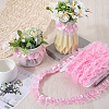 Gorgecraft 10M 2-Layer Polyester Pleated Lace Trim Ribbon DIY-GF0008-89B-4