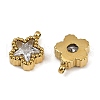 304 Stainless Steel Micro Pave Cubic Zirconia Charms STAS-K302-01A-G-2