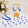 DICOSMETIC 98Pcs Evil Eye Handmade Lampwork Round Bead Strands LAMP-DC0001-20-5