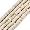 Handmade Polymer Clay Beads Strands CLAY-R089-6mm-115-1