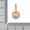Brass Micro Pave Cubic Zirconia Pendants KK-E795-11KCG-02-3