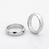 Electroplate Non-Magnetic Synthetic Hematite Wide Band Rings RJEW-J007-04-1
