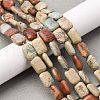 Natural Aqua Terra Jasper Beads Strands G-L624-F03-14x10mm-1