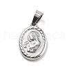 201 Stainless Steel Pendants STAS-O111-05P-1