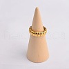 Wave Texture 304 Stainless Steel Finger Rings WGA78FE-01-4