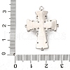 Brass Micro Pave Cubic Zirconia Pendants KK-F895-10P-3