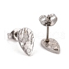 304 Stainless Steel Stud Earring Findings STAS-O119-28P-2