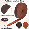 2M Flat AB Grade Cowhide Leather Cord AJEW-WH0479-73G-01-2