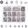 Tibetan Style Alloy Links TIBEP-PH0004-76-WH-9