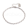 Brass Box Chain Bracelets BJEW-H537-03AS-1
