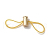 Rack Plating Brass Cord Locks KK-C020-06LG-3