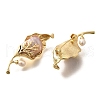 Leaf Brass Brooches for Women JEWB-N001-17G-2