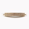 Long-Lasting Plated Brass Micro Pave Cubic Zirconia Links ZIRC-L072-17A-G-1
