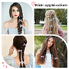CRASPIRE Bowknot Polyester Alligator Hair Clips AJEW-CP0008-35C-6