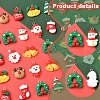 48Pcs 12 Styles Christmas Theme Opaque Resin Pendants RESI-FS0001-73-3