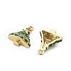 Christmas Theme Brass Micro Pave Cubic Zirconia Pendants KK-L228-30D-G-2