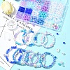 DIY Round Acrylic & ABS Plastic Imitation Pearl Beads Bracelets Jewelry Making Kits DIY-FS0007-42-8