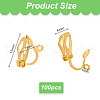   100Pcs Brass Clip-on Earring Findings FIND-PH0002-54B-2