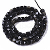 Natural Golden Sheen Obsidian Beads Strands G-R460-036-2