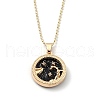 Alloy Rhinestone Pendant Necklaces NJEW-H306-A06-G-1