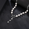 Star Pendant Necklace with Imitation Pearl TK4545-2