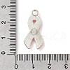 Breast Cancer Pink Awareness Ribbon Theme Alloy Enamel Pendants ENAM-C026-01A-S-3