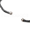 Synthetic Non-Magnetic Hematite Cross Pendant Necklaces for Women Men NJEW-E097-01-4