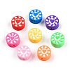 Handmade Polymer Clay Beads X-CLAY-T019-15-1