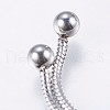 Tarnish Resistant Adjustable 304 Stainless Steel Bracelet Making X-STAS-G169-02P-5