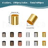 600Pcs 6 Colors Brass Crimp Beads KK-LP0001-16-2