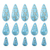  105Pcs 3 Styles Synthetic Turquoise Dyed Beads Strands G-TA0001-91A-3