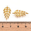 Brass Micro Pave Cubic Zirconia Pendants KK-N261-95A-G-3